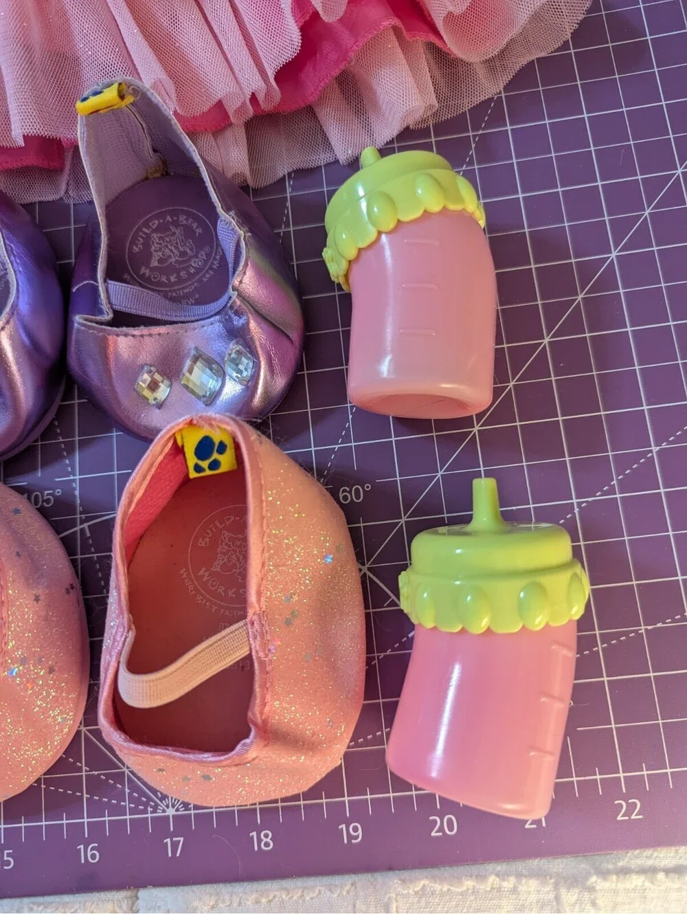 Large Build A Bear Clothing and Accessories Lot Dress Skirt Shoes Crown